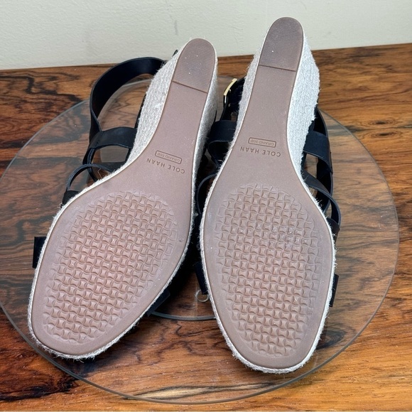 Cole Haan Crystal Women's Leather Wedge Sandals - Picture 14 of 15